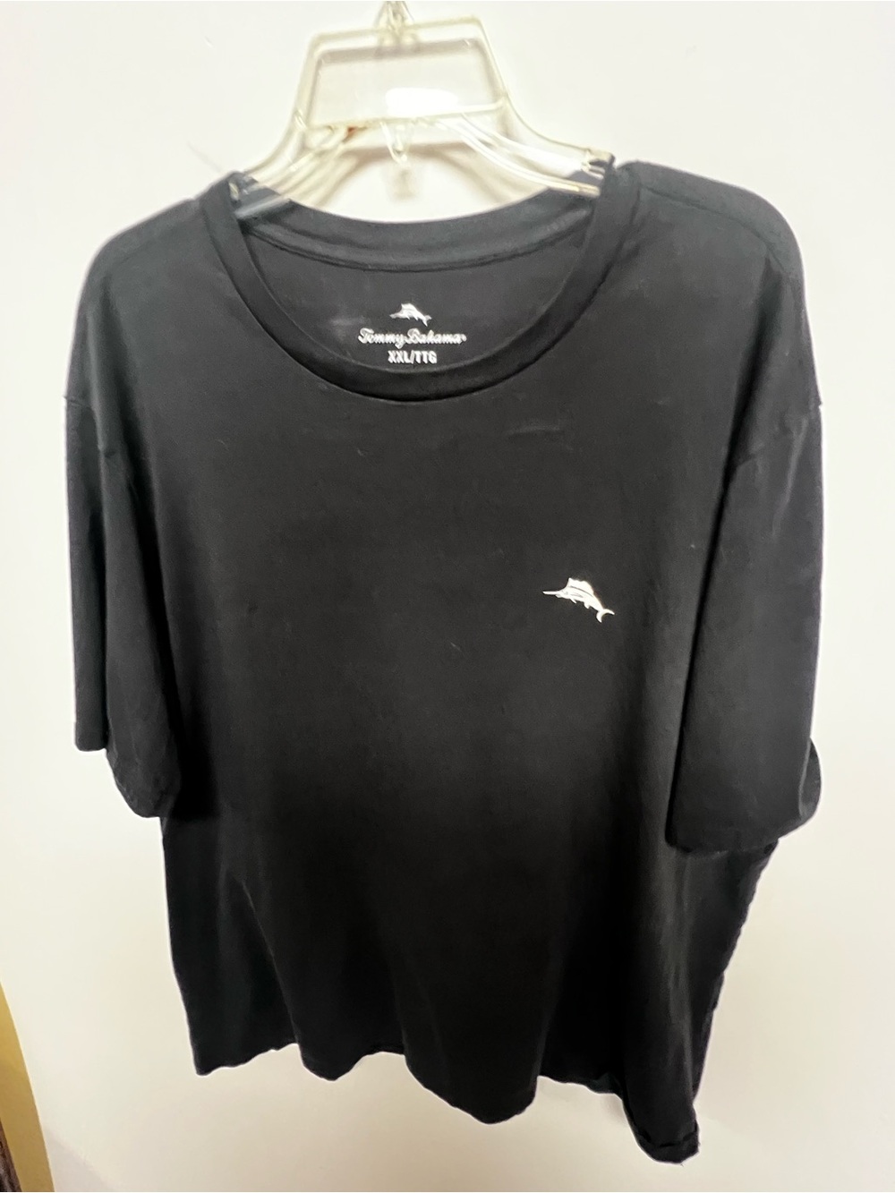TOMMY BAHAMA BLACK SHORT SLEEVE MARLIN LOGO T-SHIRT. SIZE XXL. 100% Cotton - Picture 2 of 8